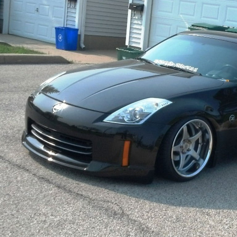 Ikon Motorsports Compatible with 06-08 Nissan 350Z Front Bumper Lip Spoiler  ING-S Style Fairlady Z Z33 