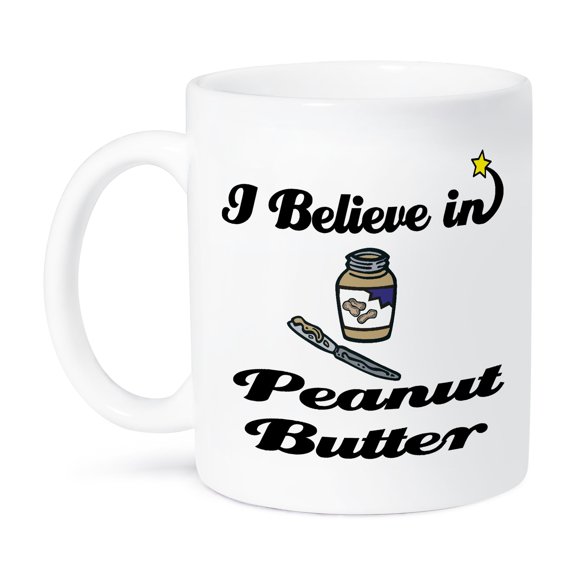 3dRose, I Believe In Peanut Butter, 15oz Mug