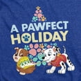 thumbnail image 2 of Paw Patrol Christmas, A Pawfect Holiday Rubble and Marshall Unisex Adult Heather T Shirt, Royal Heather, 2X-Large, 2 of 3
