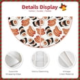 thumbnail image 5 of Bingfone Christmas Tree Skirt Mat Christmas Decoration Interior 30"-Sushi Roll, 5 of 8