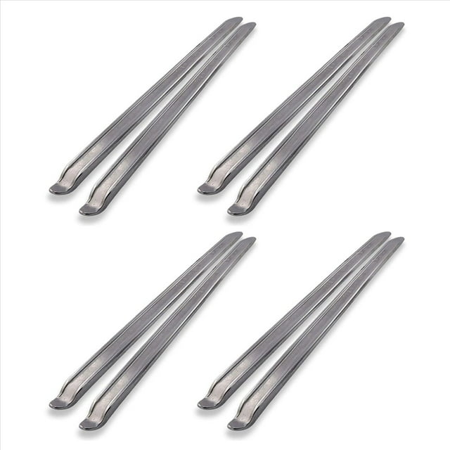 8X Tire Spoons Changing Tire Lever Bar Set Tire Repair Tool Kit Rim Lifter Tire Changer for Motorcycle Bike,8 x Tire Spoons,Silver