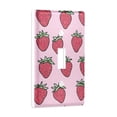 thumbnail image 2 of Yayeee Toggle Light Switch Wall Plate 1-Gang 4.5"x2.7" Home Decorative Outlet Cover, Cartoon Strawberry, 2 of 7
