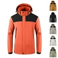 thumbnail image 2 of Men interchange Jacket,Mens Outdoor Jacket Winter Hiking Wear,Mens Jackets Clearance with Hood,Ski Snow Waterproof and Windproof Jackets Men,Long Sleeve Rain Jackets for Men Lightweight, 2 of 3