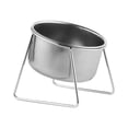 thumbnail image 4 of Comederos elevados para gatos de acero inoxidable con soporte, comedero para mascotas, agua y comida. Tazón único, 4 of 9