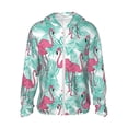 thumbnail image 2 of Lsque Flamingo UPF 50+ Lightweight Sun Protection Men's Women's Long Sleeve Shirt, Hoodie Performance -Medium, 2 of 9
