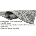 thumbnail image 4 of Handcraft Rugs HR Indoor/Outdoor Rugs Striped Pattern Gray Outdoor Carpet-Lasts Long Under Sunlight-Grey Ivory Moroccan - 7.9 x 10, 4 of 5
