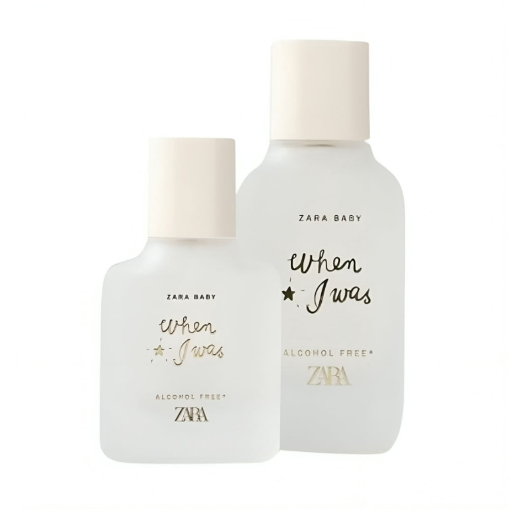 Zara Baby When I Was Alcohol-Free Perfumed Water Gentle for Babies with Aquatic Pear Powdery Florals & Silky Musks Eau de Toilette EDT 100ml + 30ml (3.4 fl. oz + 1.0 fl. oz)