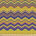 thumbnail image 2 of Ambesonne Herringbone Fabric by the Yard Upholstery, Colorful Chevron Plot, 2 Yards, Orange and Dark Indigo, 2 of 5