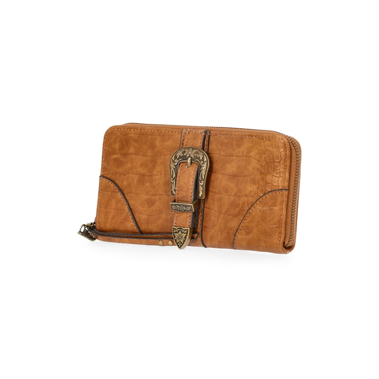 Jessica Simpson Daphne Zip Around Wallet, Wheat photo 4