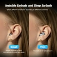 thumbnail image 3 of Flat Sleep Mini Invisible Small Tiny Earbuds Wireless Bluetooth Ear Buds for Sleeping Headphones Micro Smallest Discreet Sleep Earbuds Earphones for Side Sleepers, Small Ears Canals Women, Work, 3 of 7