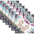 thumbnail image 6 of Coolnut Retro and Elegant Bohemia Cloth Napkins Set of 4, Durable Printed Washable Table Napkins for Valentines, Weddings, Dinners Parties Home Decor, 20 x 20 Inch Washcloth Gift, 6 of 7