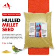 thumbnail image 5 of Morning Bird Hulled Millet 9 lbs – Nutritious Hulled Millet Seed, Easily Digestible with High Fiber, Rich in Vitamins and Supplements for Birds, Ideal Bird Feed for All Bird Types., 5 of 6
