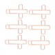 thumbnail image 3 of Abrazaderas de papel galvanoplastia ligera de oro rosa 100 clips de papel de metal para clasificación y organización de archivos ANGGREK Otros, 3 of 8
