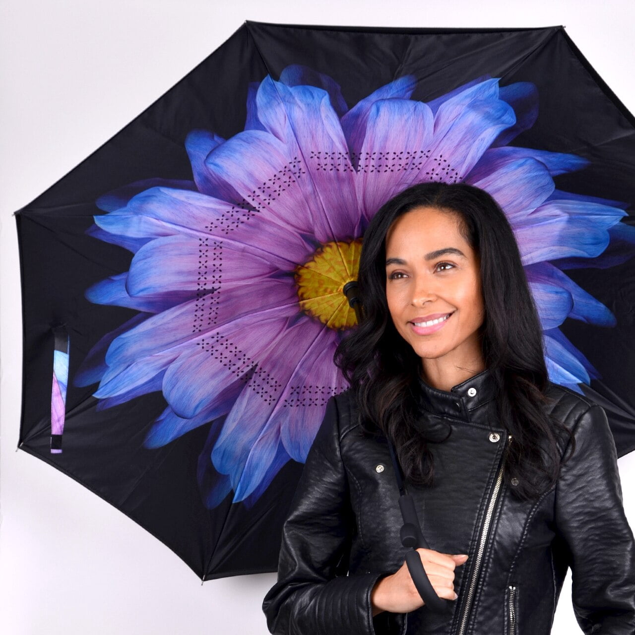Floral Inverted Double Layer Umbrella
