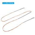 thumbnail image 3 of Bow String Replacement,12 Strands Recurve Bowstring for AMO 65" Traditional Recurve Bow, Black Orange, 3 of 5