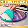 thumbnail image 5 of PixiPy Tortilla Warmer for Microwave, 12 Inch Multicolor & Double-Sided, Holds 15 Tortillas, Calentador de Tortillas para Microondas, 5 of 10