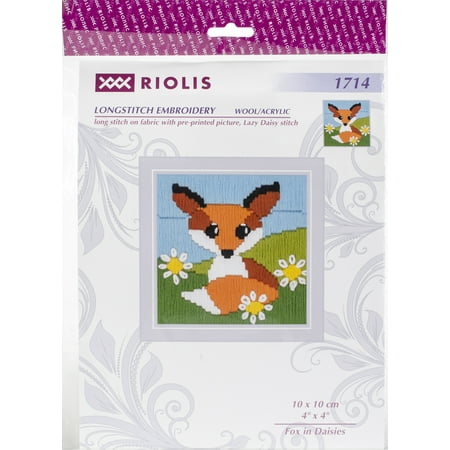 Stitched Daisy - RIOLIS Stamped Cross Stitch Kit 4