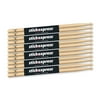 Stick Express SE5BW 6 American Hickory 5B Drumsticks with Wood Tip, Six Pairs
