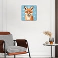 thumbnail image 3 of 12 Inch Wall Clock Battery Operated Silent Clock Decorative for Office, Kitchen, Outdoor, Living Room，Simple Hand Drawn Cute Fox Graceful Design, 3 of 4