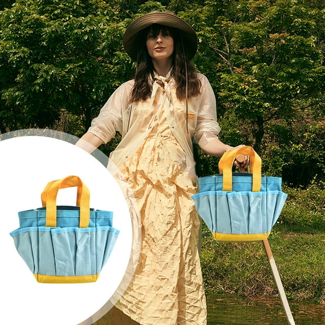 Gardening Tote Bags Full Of Flowers And Plants Feeling Garden Tool Organizer And Household Storage Bags With Pockets Sturdy And Reusable