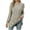 Beige, variant on Uaswgudfs Womens Tunic Tops Lightweight Crewneck Sweaters with Chest Pocket Loose Fit Wine Long Sleeve Shirts Side Split L