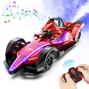 Betheaces 1:12 Scale 4x4 Formula Remote Control Car All-Terrain Toy 4-12 Years Old Boys Girls Gift,Fast Racing Car 4WD RC Car with Rechargeable Batteries, Red