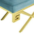 thumbnail image 4 of Modway Rove Velvet Bench in Gold and Sea Blue, 4 of 7