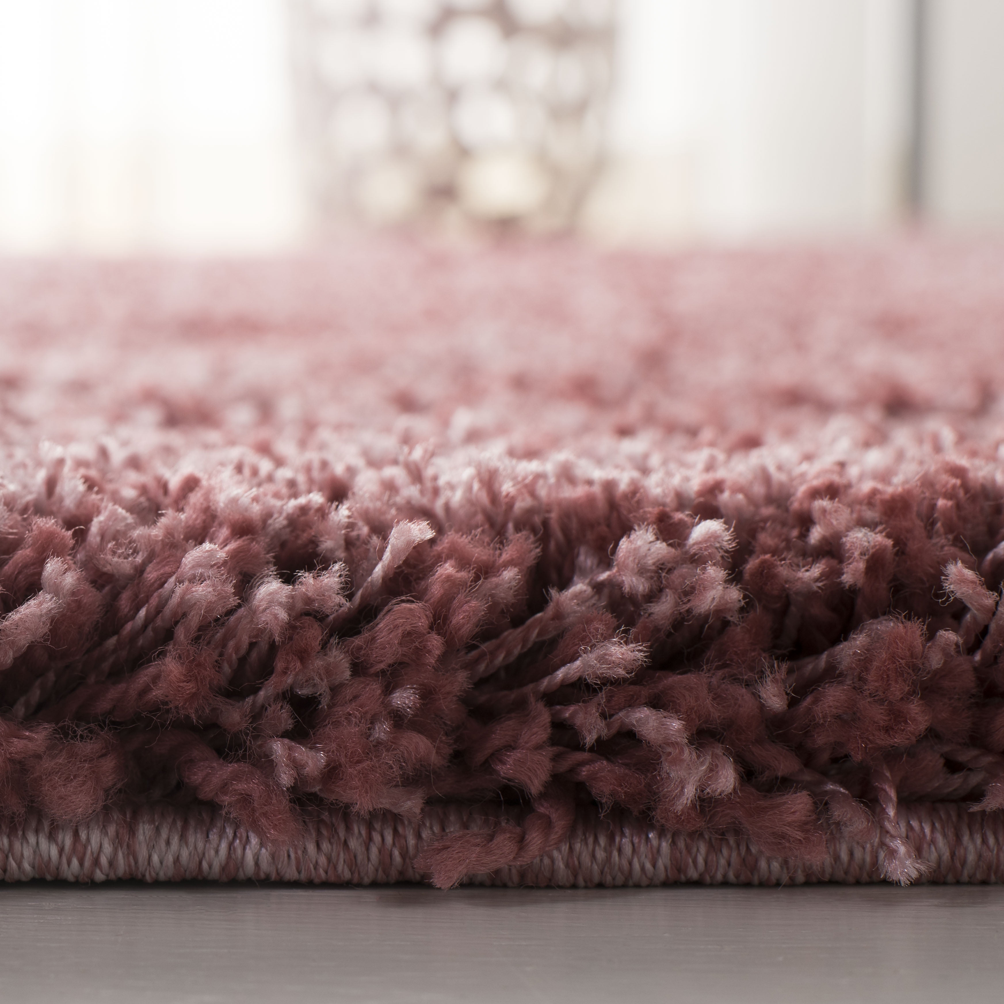 SAFAVIEH California Plush Solid Shag Runner Rug, Rose, 2'3" x 13' - Modern Design, Rose, Non-Shedding & Easy Cleaning, Ultra Plush Thick Pile, Ideal for Living Room, Bedroom, Entryway, Hallway