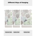 thumbnail image 4 of Gray Shell Coral Swag Valances for Windows, Coastal Summer Beach Nautical Ocean Rod Pocket Sheer Valances for Large Windows, Swag Toppers Light Filtering for Kitchen Living Room 2 Panels 36''x63'', 4 of 6