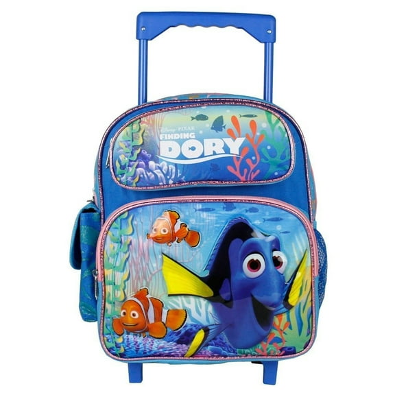 Small Rolling Backpack - Disney - Blue 12 New 680367