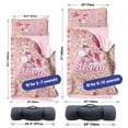 thumbnail image 6 of KAINSY Personalized Toddler Nap Mat Set with Removable Pillow, Ultra Soft Slumber Bags for Girls，Perfect for Preschool, Daycare, Custom Name Kids Sleeping Bags with Rollup Design - Easy to Carry, 6 of 8
