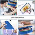 thumbnail image 7 of TEQUAN Large Capacity Pencil Case, Vintage Watercolor Sunflowers Pattern Pencil Pouch 2 Compartments Pencil Bag (Blue), 7 of 7