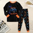 thumbnail image 2 of CAUYDY 2T 3T 4T 5T Child Boys Clothing Baby Sleepers Fall Winter Long Sleeve T-Shirt and Pants 2Pcs Set Toddler Pajamas Little Kid Outfits for Boy Sizes 4-5 Years,Orange, 2 of 8