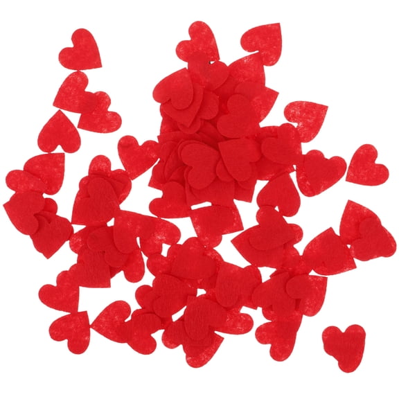 PENIKOKO 200 Pcs Felt Heart Patches for Embroidery Sewing Craft Accessories Kit