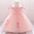 thumbnail image 2 of TAIAOJING Girls Dress Baby Toddler Princess Bowknot Dresse Kids Casual Floral Sleeveless Clothing Party Party Dresses, 2 of 5