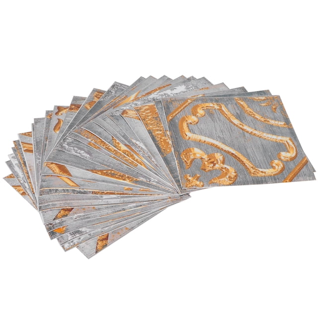 Adhesivo de pared, 24 piezas, adhesivo de pared, decoración de pared retro, papel tapiz para baño, uso práctico