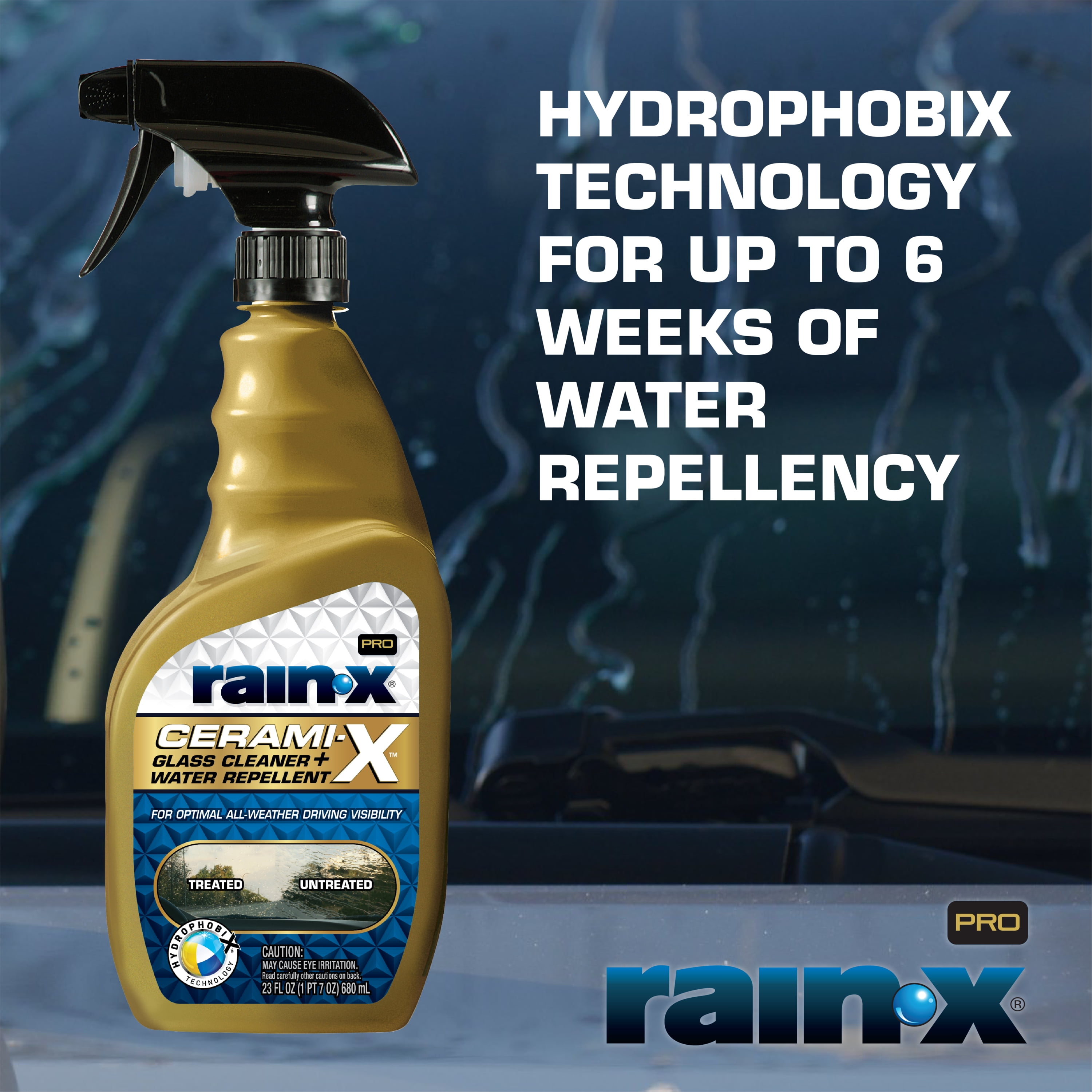 Official Rain-X on X: The difference is crystal clear. Instantly improve  your driving visibility in rain, sleet and snow with Rain-X 2-in-1 Glass  Cleaner and Rain Repellent. Tag us in your posts