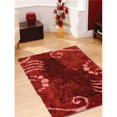 thumbnail image 1 of 4 x 6 ft. Hand Tufted Shag Polyester Area Rug, Floral Red, 1 of 1
