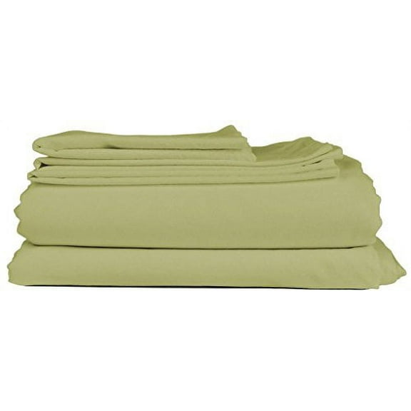 Crescent Bedding Twin Extra Long Micro Fiber Sheet Set - Soft and Comfy - By Sage Green Twin XL