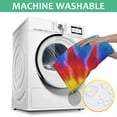 thumbnail image 6 of Colorful Rainbow Tie Dye Spiral Pattern Square Tablecloth,Waterproof Square Table Cover,Wipeable Spillproof Washable Table Cover for Home Kitchen Party Decor 42"X42"(107x107cm), 6 of 6