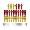 thumbnail image 1 of S SERENABLE 26 Pieces Table Soccer Men Repair Parts Football Machine Accessories Red Yellow, 1 of 9