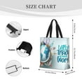 thumbnail image 4 of Hirioo Let's go Travel Around the World for Tote Bag for Women, Quilted Shoulder Bag with Zipper, Large Capacity Handbags for Casual, Travel, Work, 4 of 9