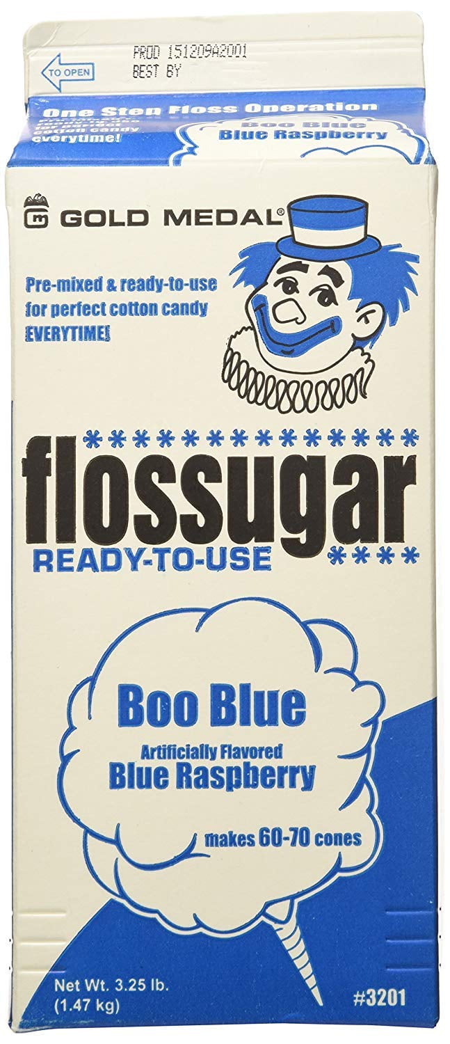 Concession Essentials Candy Floss Sugar-Raspberry Blue, 3.37 Pounds