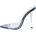 thumbnail image 2 of Bella Marie Womens Addy-1 Fashion Lucite Transparent High Heel Dress Shoes, 2 of 7
