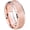 Rose Gold, variant on 2-tone Black & Blue Tungsten Carbide Wedding Band Mens Womens Stepped Edge, 6mm, Comfort Fit Ring size 7.5