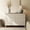 Beige Linen Printed, variant on Modern 6-Drawer Double Dresser, Wooden Chest of Drawers with Oak Brown Wood Finish, 47.2" Wide