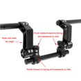 thumbnail image 3 of INNOGLOW 7/8"" Motorcycle Handlebar Adjustable Steering Handle Bar Set Kit System 22mm Fit for most 125cc scooter, 3 of 5