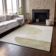 thumbnail image 5 of HomeRoots 655814 5 x 8 ft. Brown & Ivory Geometric Transitional Washable Machine Made Rectangle Area Rug with UV Protection, 5 of 9