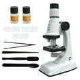 thumbnail image 3 of Microscope for Beginners - 200X to 1000X with LED, Metal Base, and Specimen Kit for Student Science Discovery, 3 of 6