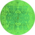 thumbnail image 1 of Ahgly Company Indoor Round Oriental Green Traditional Area Rugs, 6' Round, 1 of 4